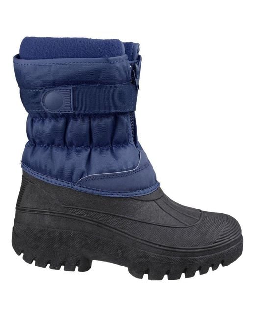 Cotswold Blue Chase Snow Boots
