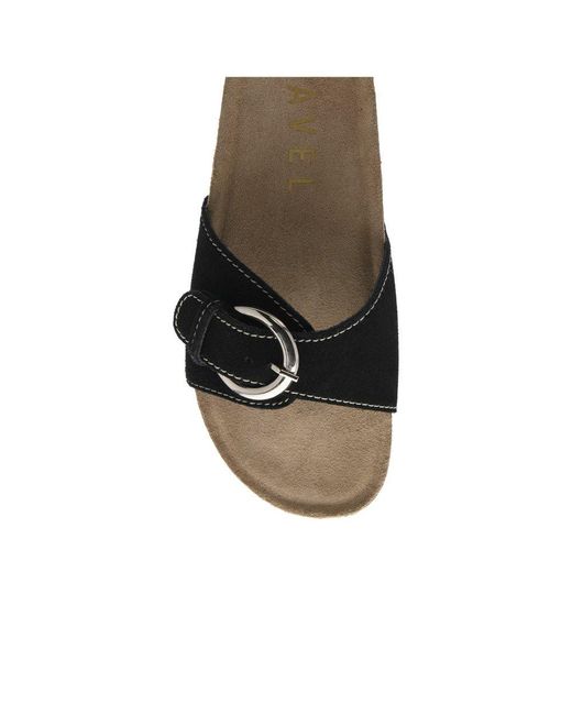 Ravel Brown Salton Slider Sandals