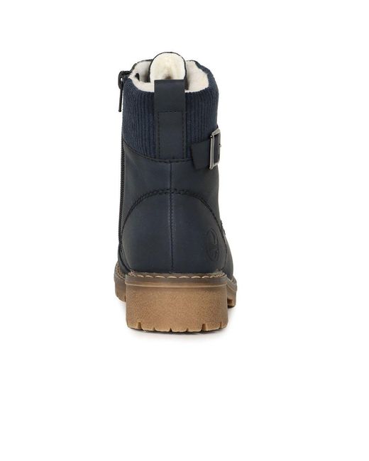 Rieker Blue Fairbanks Ankle Boots