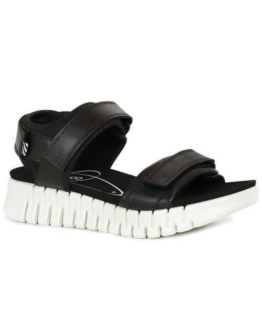Ecco Black Gruuv Sol Sandals