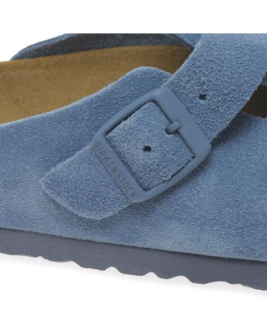 Birkenstock Blue Boston Mule Sandals