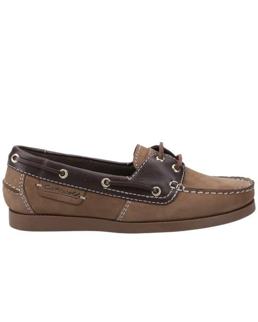 Cotswold Brown Waterlane Boat Shoes
