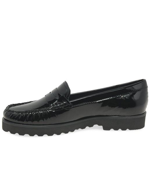 Charles Clinkard Black Port 2 Penny Style Loafers