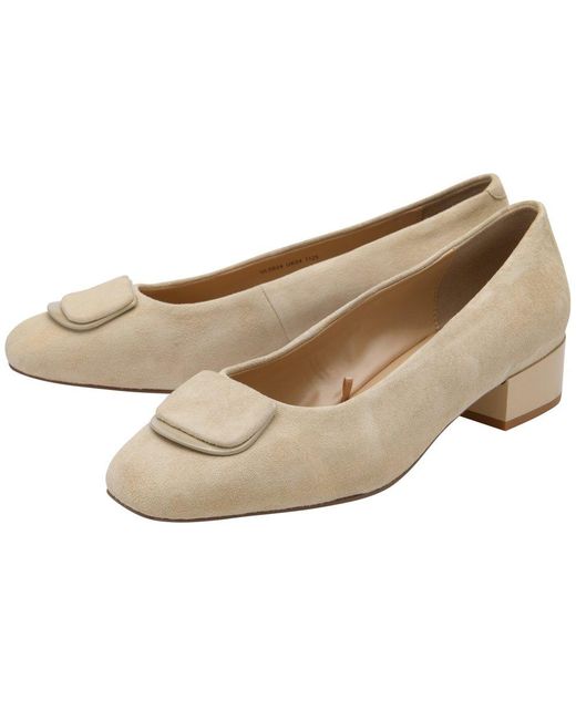 Lotus White Valentina Pumps