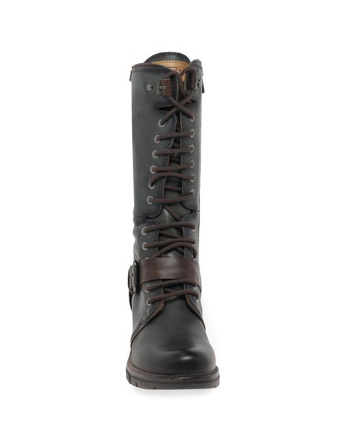 Pikolinos Black Sandie Calf Length Boots