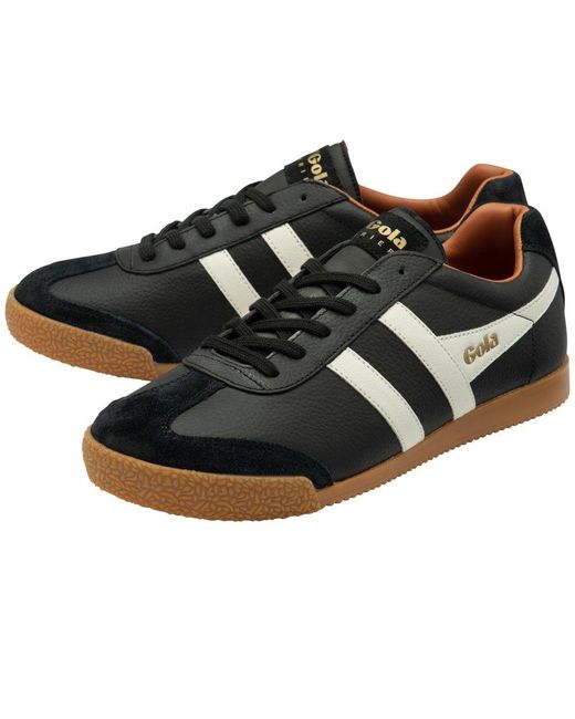 Gola Black Harrier Leather Trainers for men