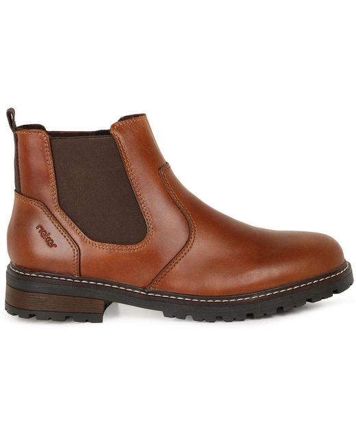 Rieker Brown Dallas Chelsea Boots for men