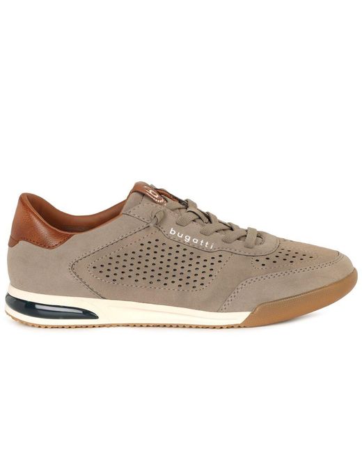 Bugatti Gray Treble Trainers for men