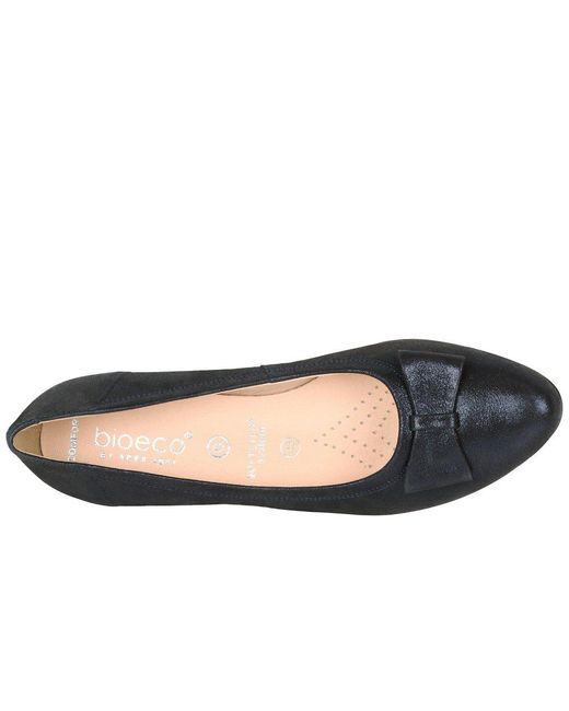 Bioeco Blue Phillipa Court Shoes