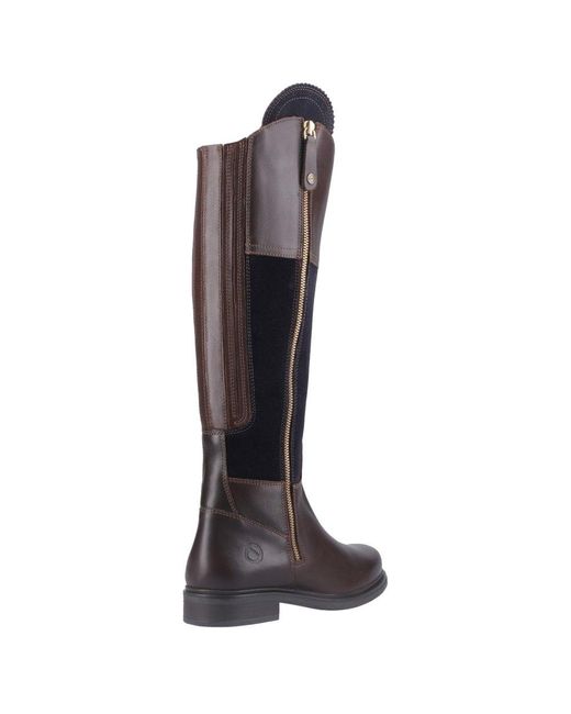 Cotswold Brown Buscot Knee High Boots