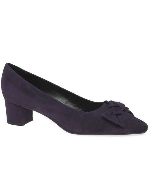 Peter Kaiser Blue Blia Suede Court Shoes