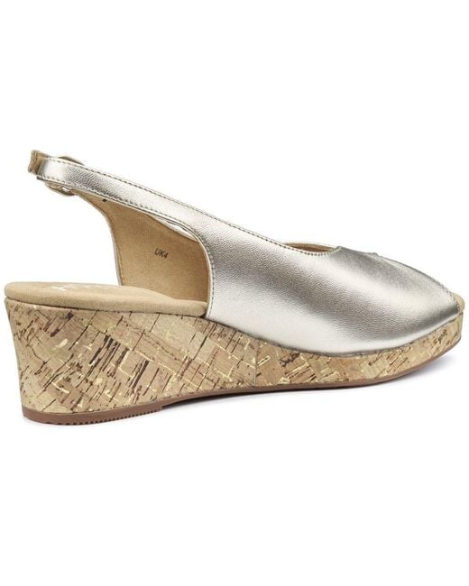 Hotter Metallic Atlantic Wedge Sandals