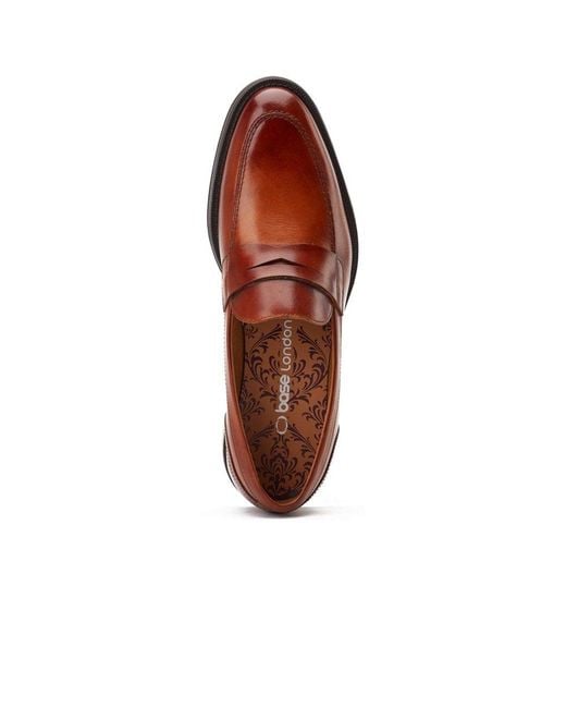 Base London Red Kennedy Loafers for men