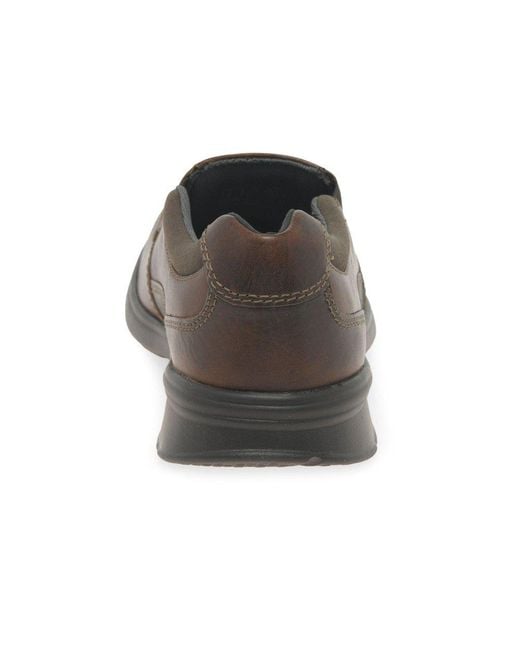 Clarks Brown Cotrell Free Shoes Size: 6 for men