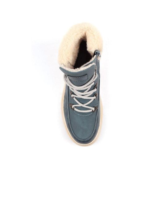 Lunar Blue Evelyn Ankle Boots