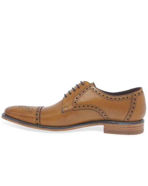 Loake Brown Foley Formal Lace Up Shoes for men