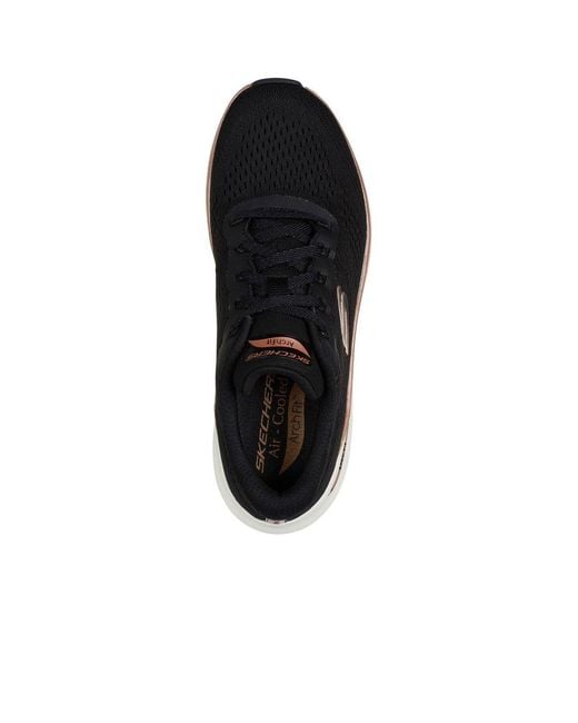 Skechers Black Arch Fit 2.0 Glow The Distance Trainers