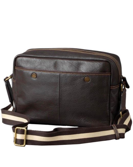 Lakeland Leather Brown Kelsick Leather Messenger Bag