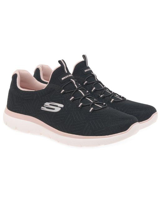 Skechers Black Summits Trainers