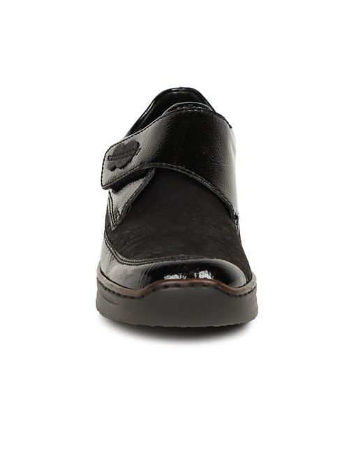 Rieker Black Leaves Shoes