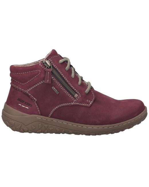 Josef Seibel Purple Ruby 54 Waterproof Ankle Boots