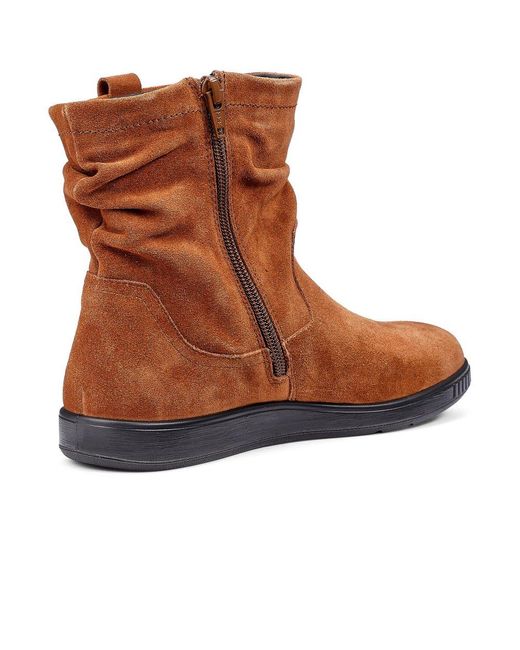 Hotter Brown Sprite Ankle Boots