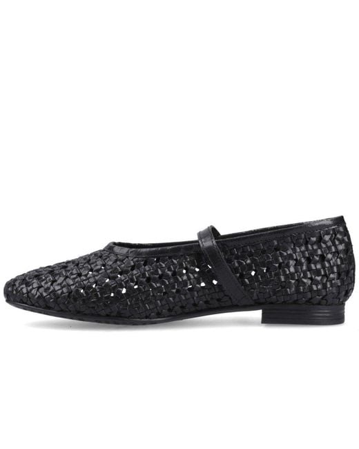 Hush Puppies Black Delaney Woven Mary Jane Shoes