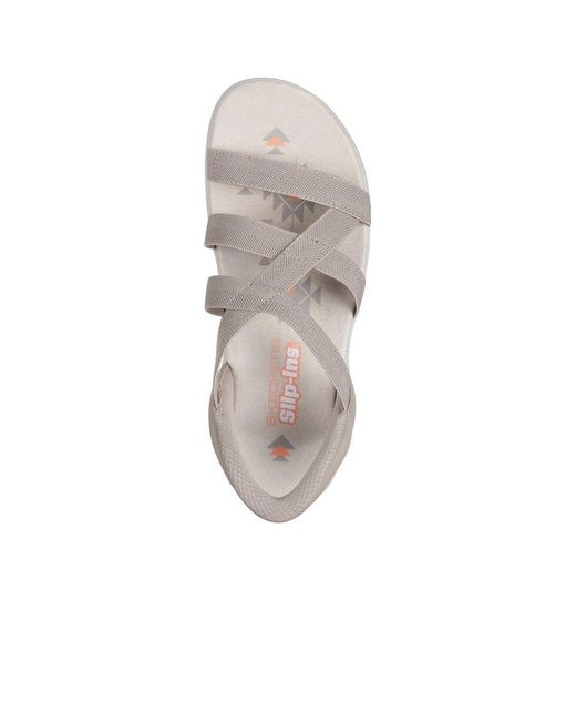 Skechers Gray Reggae Slim Stretch Flex Sandals