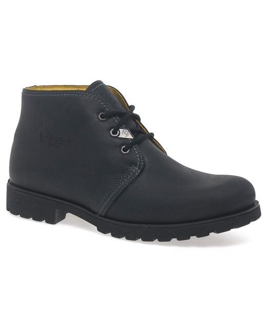 Panama Jack Black Classic (Bota) &Apos;S Waterproof Leather Lace Up Chukka Ankle Boot for men