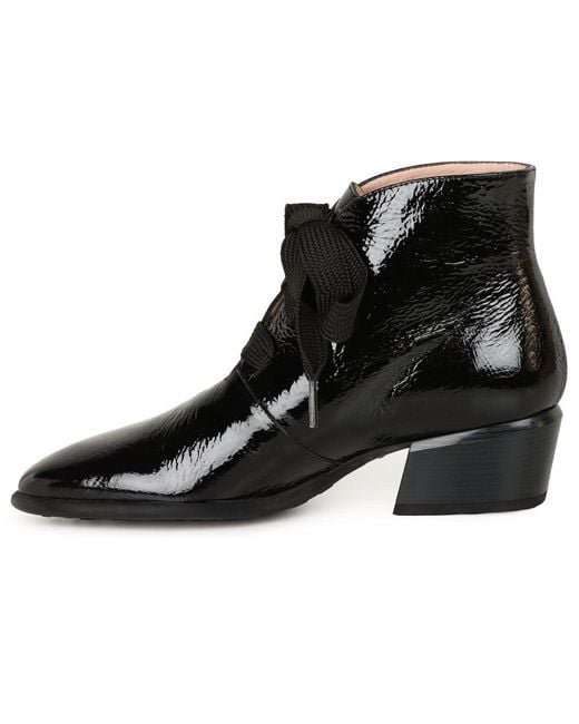 Hispanitas Black Verona Lace Up Ankle Boots