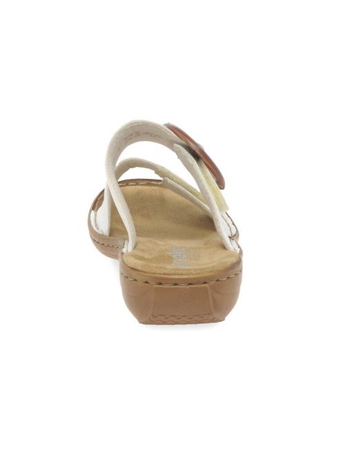 Rieker White Nectar Sandals
