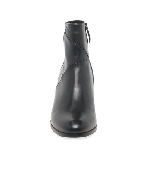 Regarde Le Ciel Black Sonia 16 Glove Leather Patchwork Ankle Boots