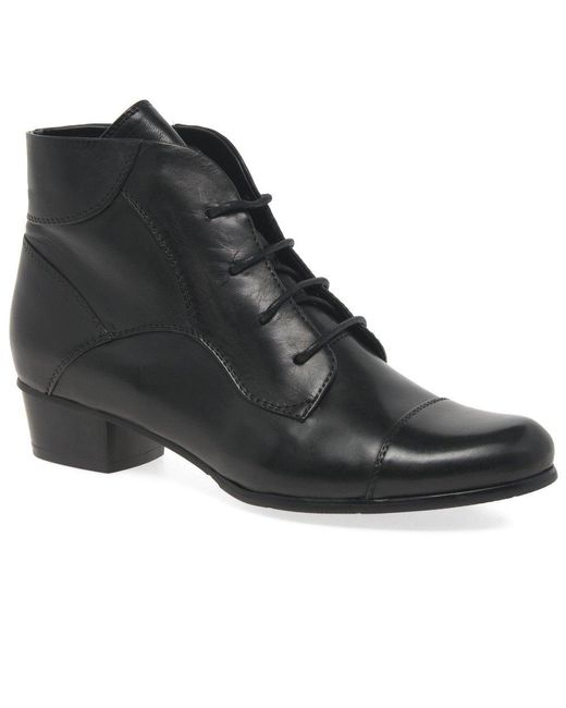 Regarde Le Ciel Black Stefany 123 Victorian Ankle Boots