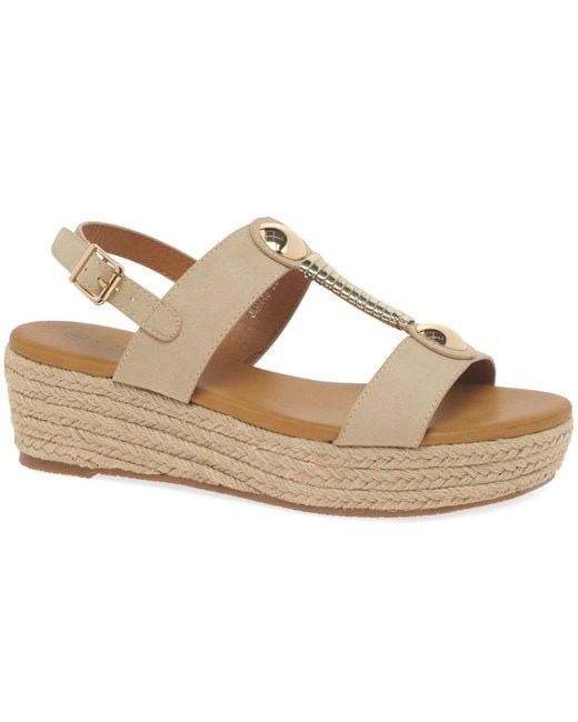 Lunar (GRS) Metallic Ravena Espadrille Sandals