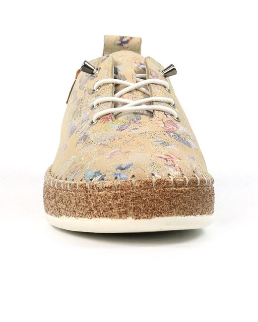 Lunar (GRS) Natural Iva Plimsoll Trainers