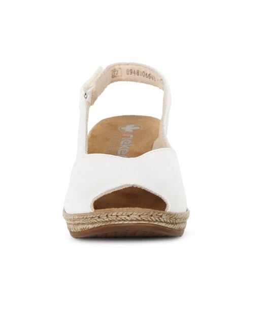 Rieker White Honolulu Sandals