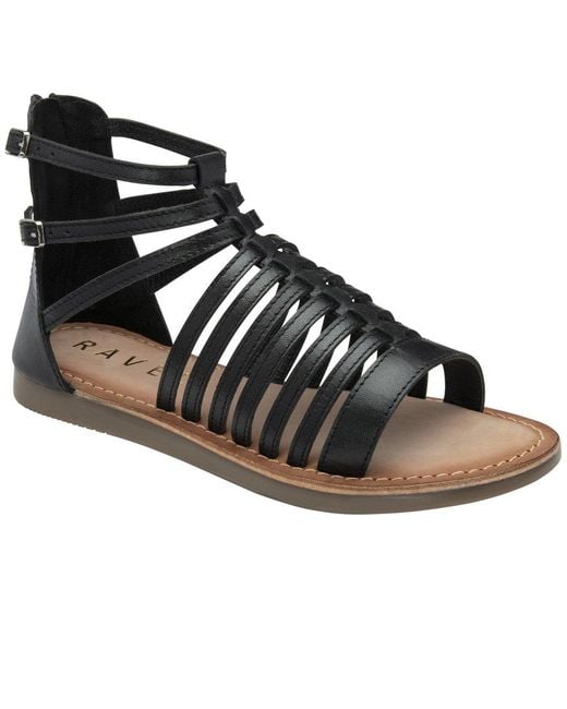 Ravel Black Etton Gladiator Sandals