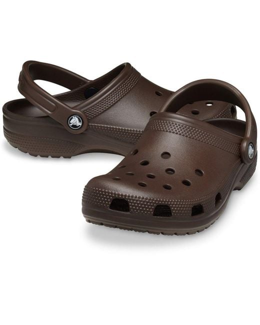 CROCSTM Brown Classic Clogs