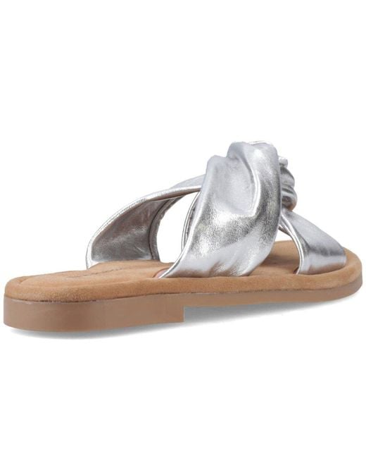 Hush Puppies Brown Amy Wide Fit Sandals