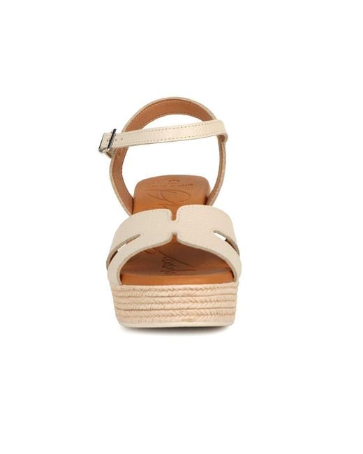 Oh My Sandals Brown Madrid Espadrille Wedge Heel Sandals
