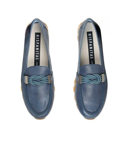 Hispanitas Blue Zinnia Loafers