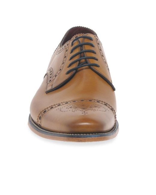 Loake Brown Foley Formal Lace Up Shoes for men