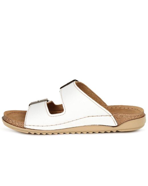 Lotus Brown Trento Sandals