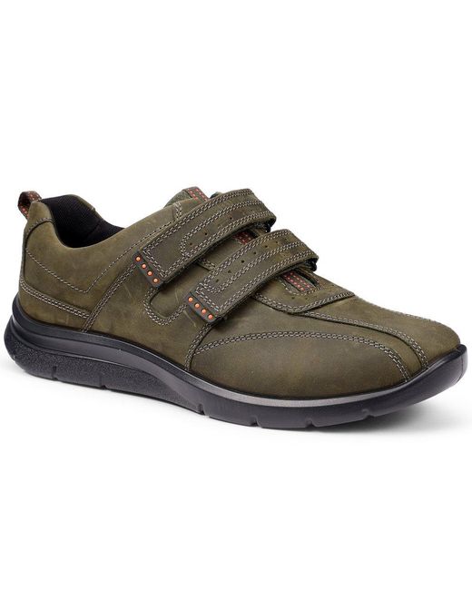Hotter Brown Energise Riptape Casual Shoe for men