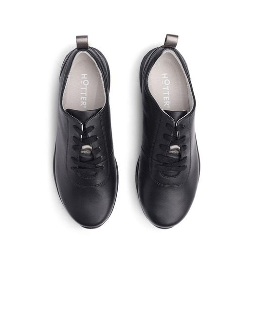 Hotter Black Cosmos Wide Fit Trainers