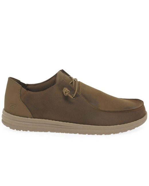 Skechers Brown Melson Ramilo Shoes for men