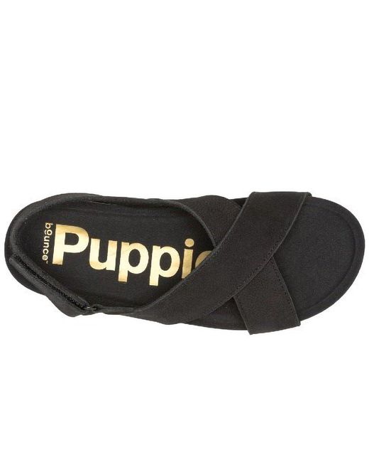Hush Puppies Black Mylah Slingback Sandals