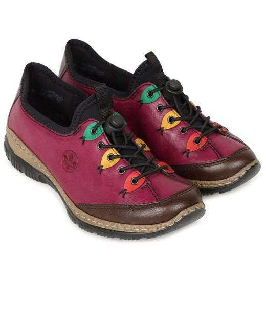 Rieker Red Herbie Pull On Shoes