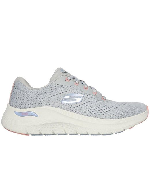 Skechers White Arch Fit 2.0 Big League Trainers