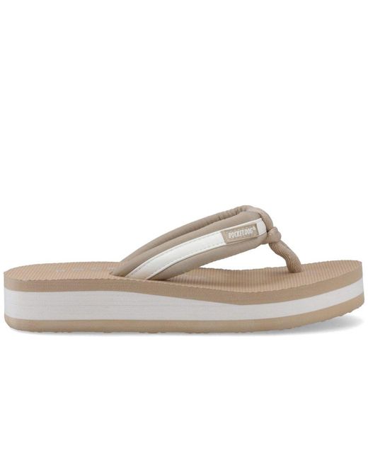 Rocket Dog Brown Monica Nylon Pu Sandals